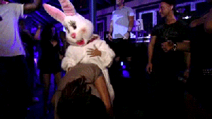 dancing easter bunny